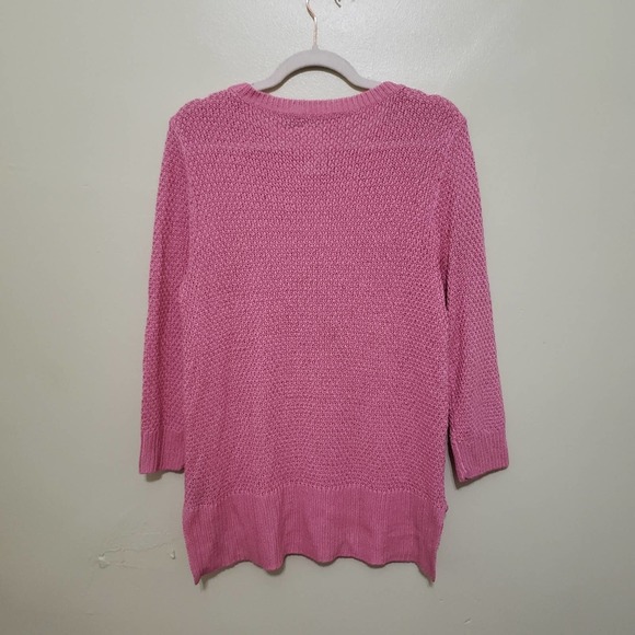 Lauren Ralph Lauren Pink Knit 3/4 Sleeve Sweater - NWT - Picture 3 of 6